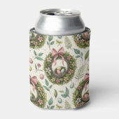 Boxwood Easter Wreath Pink Bow with Egg 缶クーラー (缶正面)