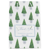 Boxwood Topiaryクラシック Planterあり中国のがとう ミディアムペーパーバッグ (正面)