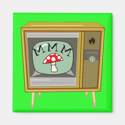 BoxyレトロコンソールTVマグネット マグネット (正面)