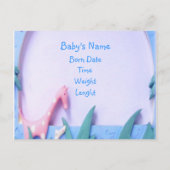 BOY新生児 案内ポストカード (裏面)