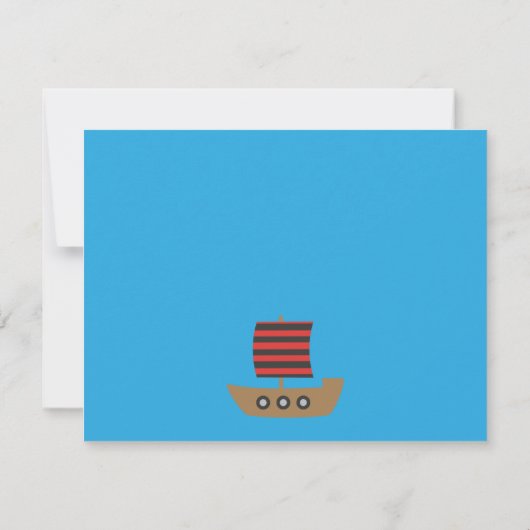 Boy海賊大尉の誕生会 招待状 (裏面)