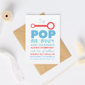 (Boy)バブルパーティーをテーマにした誕生日招待状 招待状