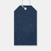 Boy 航海の Monkey Red Baby Shower Thank You ギフトタグ (裏面)