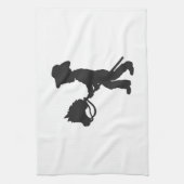 Boy 遊's Cowboy – 背景色を選択 キッチンタオル (縦)