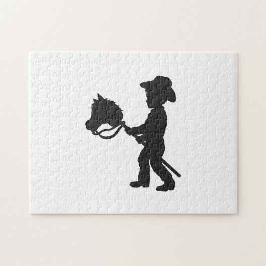 Boy 遊's Cowboy – 背景色を選択 ジグソーパズル (横)