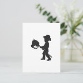 Boy 遊's Cowboy – 背景色を選択 ポストカード (スタンド正面)