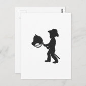 Boy 遊's Cowboy – 背景色を選択 ポストカード (正面/裏面)