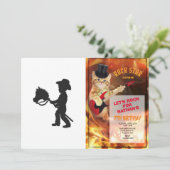 Boy 遊's Cowboy – 背景色を選択 招待状 (スタンド正面)