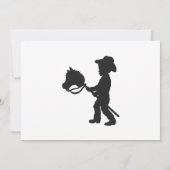 Boy 遊's Cowboy – 背景色を選択 招待状 (裏面)