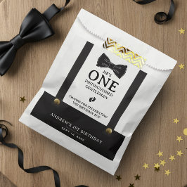 Boy 1st Birthday One Distinguished Gentleman フェイバーバッグ