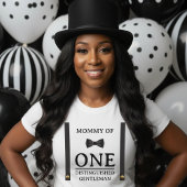 Boy 1st Birthday One Distinguished Gentleman Mom Tシャツ