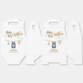 Boy Adventure Clothesline Airplane Sky Baby Shower フェイバーボックス (見開き)