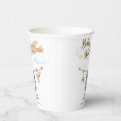 Boy Adventure Clothesline Airplane Sky Baby Shower 紙コップ (右)