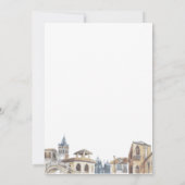 Boy Adventure World Map Airplane Baby Shower サンキューカード (裏面)