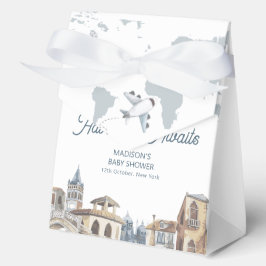 Boy Adventure World Map Airplane Baby Shower フェイバーボックス