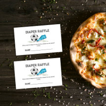 Boy All Star Soccer Diaper Raffle Baby Shower 