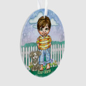 Boy and Dog  オーナメント (正面)