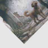 Boy and Dog Soft Urban Calm Neutral decoupage 薄葉紙 (詳細)