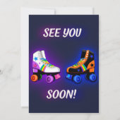 Boy and Girlへのローラー誕生日の招待 招待状 (裏面)