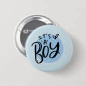 Boy Announcementデュアルカラーピン 缶バッジ (正面&裏面)