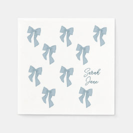 Boy Babyのシャワーの招待状（お辞儀） スタンダードカクテルナプキン