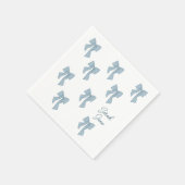 Boy Babyのシャワーの招待状(お辞儀) スタンダードカクテルナプキン (角)