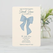 Boy Babyのシャワーの招待状（お辞儀） 招待状 (スタンド正面)