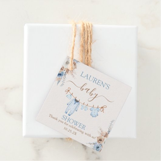 Boy Baby Clothsベビースシャワー フェイバータグ (インサイチュ)