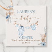 Boy Baby Clothsベビースシャワー フェイバータグ (正面)