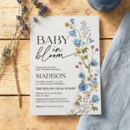 Boy Baby in Bloom Invitation | Baby Shower  招待状