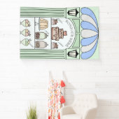 Boy Baby Showerデザートテーブルバックドランドバナー 横断幕 (インサイチュ)