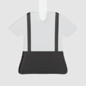 Boy Baby Shower A Little Gentleman Suspenders オーナメント (裏面)