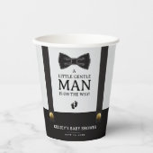 Boy Baby Shower A Little Gentleman Suspenders 紙コップ (正面)