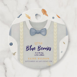 Boy baby shower autum fall burlap bodysuit  フェイバータグ