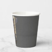 Boy baby shower autum fall burlap bodysuit  紙コップ (左)