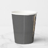 Boy baby shower autum fall burlap bodysuit  紙コップ (右)