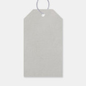 Boy baby shower autum fall burlap bodysuit  invita ギフトタグ (裏面)