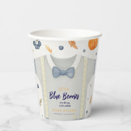 Boy baby shower autum fall burlap bodysuit  invita 紙コップ