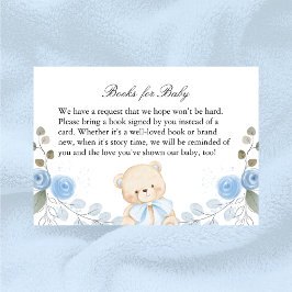 Boy Baby Shower Books for Baby Enclosure Card エンクロージャーカード