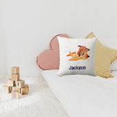 Boy  Baby Shower Dog Pilot Airplane Cloud Funny クッション