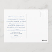 Boy Baby Shower Invitation ポストカード (裏面)