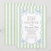Boy Baby Shower Invitation, Boy baby shower 招待状 (正面/裏面)