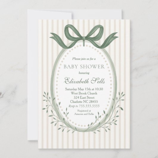 Boy Baby Shower Invitation, Boy baby shower 招待状 (正面)