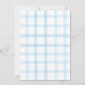 Boy Baby Shower Its Cold Outside Blue 招待状 (裏面)