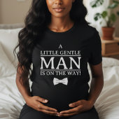 Boy Baby Shower Little Gentleman On the Way Bowtie Tシャツ