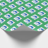 Boy babySharkラッピング紙 ラッピングペーパー (角)