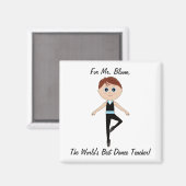 Boy Ballet Dancer：サンキューダンス先生 マグネット (正面/裏面)