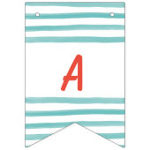 Boy Balloon Themed First Birthday Banner バンティングフラッグ (第3の旗)