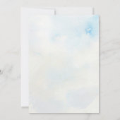 Boy Baptism Invitation Godparent Announcement 招待状 (裏面)