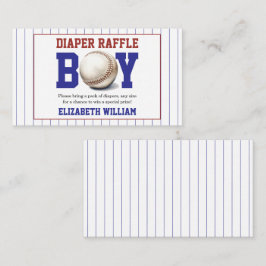 Boy Baseball Baby Shower | Cute Sports Party エンクロージャーカード
